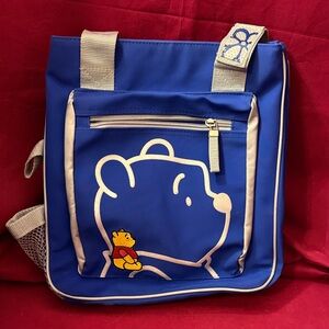 Disney Winnie the Pooh Blue and Gray Character Travel Bag